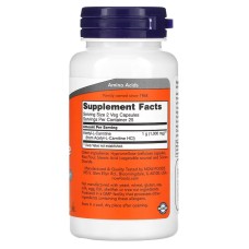 Now Foods Acetyl L-Carnitine 500 mg 50 капсул, ацетил-L-карнітин