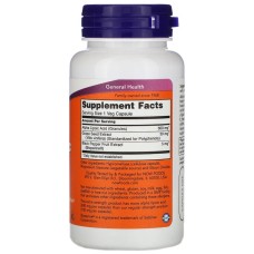 Now Foods Alpha Lipoic Acid 600 mg 60 капсул, альфа-ліпоєва кислота