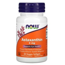 Now Foods Astaxanthin 4 mg 60 softgels