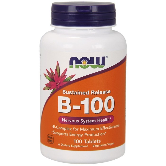 Now Foods B-100 100 таблеток, комплекс вітамінів групи B
