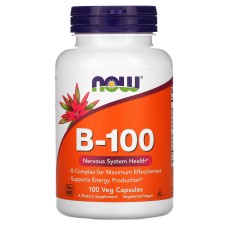 Now Foods B-100 100 капсул, комплекс вітамінів групи B