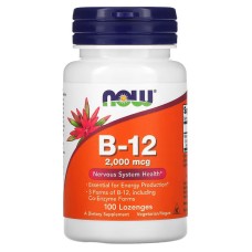 Now Foods B-12 2000 mcg 100 lozenges