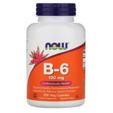 Now Foods B-6 100 mg 250 caps