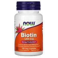 Now Foods Biotin 1000 mcg 100 caps