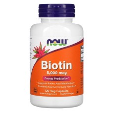 Now Foods Biotin 5000 mcg 120 caps