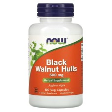 Now Foods Black Walnut Hulls 500 mg 100 caps