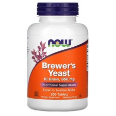 Now Foods Brewers Yeast 650 mg 200 tabs