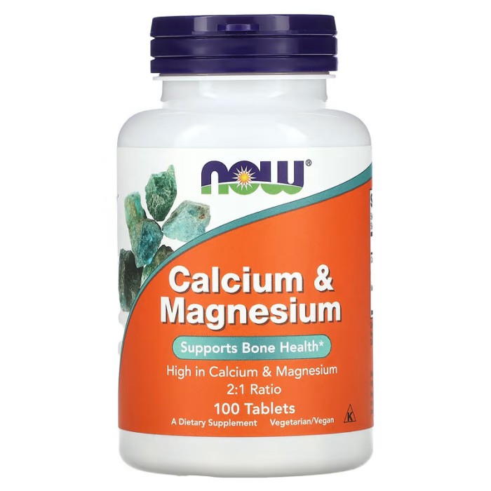 Now Foods Calcium & Magnesium 100 таблеток, кальцій та магній