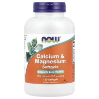 Now Foods Calcium & Magnesium with Vitamin D3 120 softgels