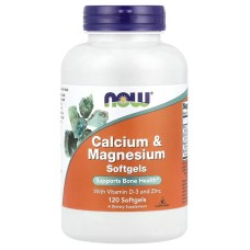 Now Foods Calcium & Magnesium with Vitamin D3 120 капсул, кальцій та магнійі з вітаміном D3 та цинком