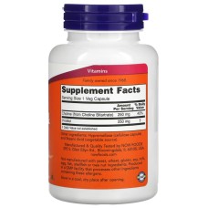 Now Foods Choline & Inositol 100 капсул, холін та інозитол