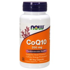 Now Foods CoQ10 200 mg 60 caps