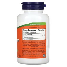 Now Foods Dandelion Root 500 мг 100 органічних капсул, корінь кульбаби