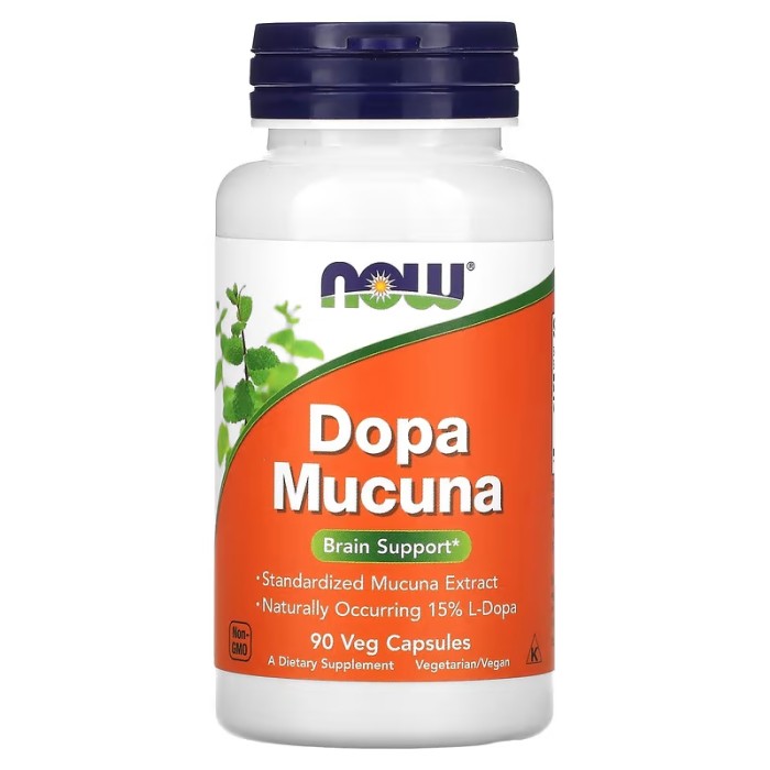 Now Foods Dopa Mucuna 90 капсул, екстракт мукуни