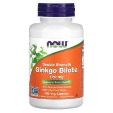 Now Foods Double Strength Ginkgo Biloba 120 mg 100 caps