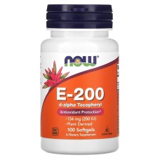 Now Foods E-200 134 mg 200 IU 100 softgels