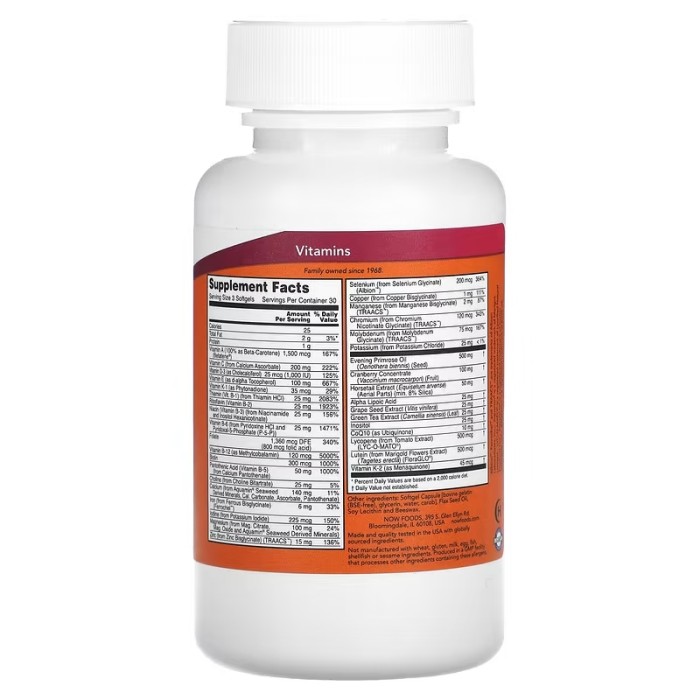Now Foods Eve Superior Women's Multi 90 м'яких капсул, вітаміни і мінерали для жінок