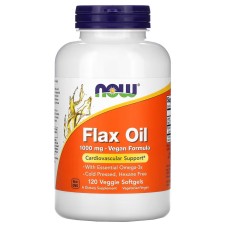 Now Foods Flax Oil 1000 mg 120 softgels