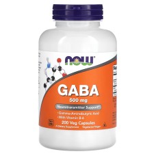 Now Foods Gaba 500 mg 200 caps