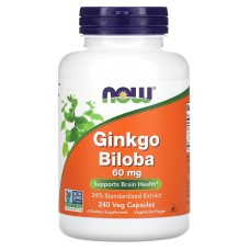 Now Foods Ginkgo Biloba 60 mg 240 caps