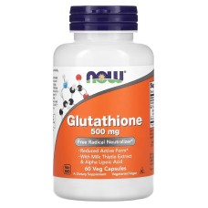 Now Foods Glutathione 500 mg 60 caps