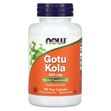Now Foods Gotu Kola 450 mg 100 капсул, центелла азіатська