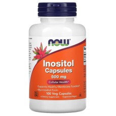 Now Foods Inositol 500 mg 100 капсул, інозитол