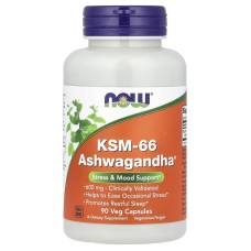 Now Foods KSM-66 Ashwagandha 600 mg 90 caps