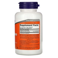 Now Foods L-Arginine 500 mg 100 капсул, аргінін