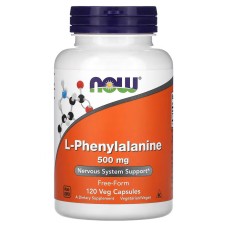 Now Foods L-Phenylalanine 500 mg 120 капсул, фенілаланін