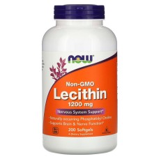 Now Foods Lecithin 1200 mg 200 softgels