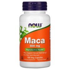 Now Foods Maca 500 mg 100 капсул, екстракт корня маки