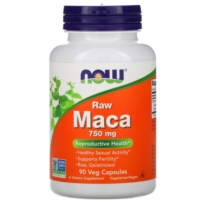 Now Foods Maca 750 mg 90 капсул, екстракт корня маки