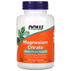 Now Foods Magnesium Citrate 120 капсул, цитрат магнію