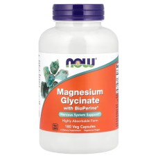 Now Foods Magnesium Glycinate With BioPerine® 180 caps