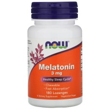 Now Foods Melatonin 3 mg 180 lozenges