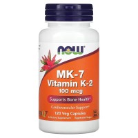 Now Foods MK-7 Vitamin K-2 100 mcg 120 caps