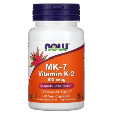 Now Foods MK-7 Vitamin K-2 100 mcg 60 caps