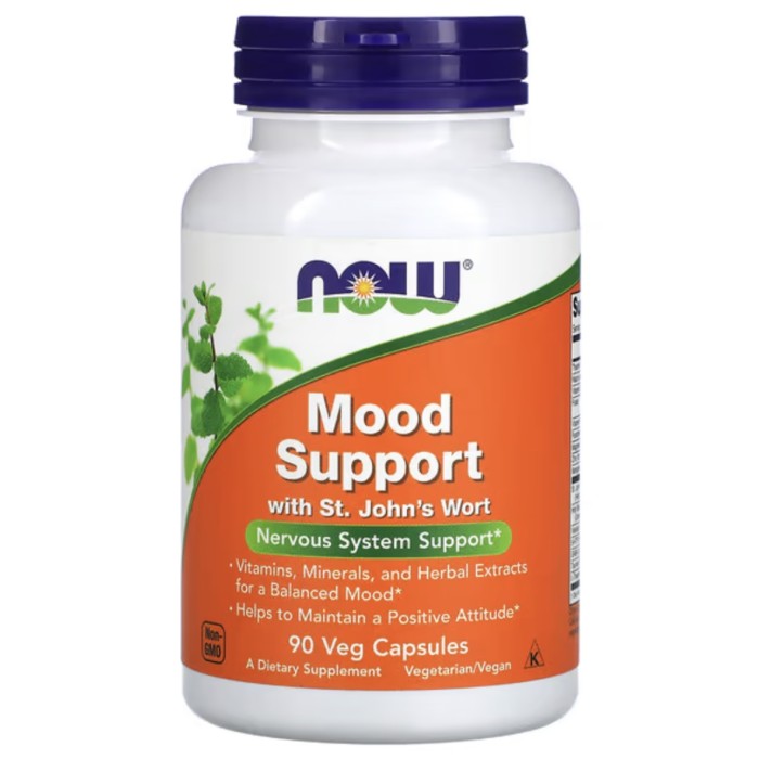 Now Foods Mood Support 90 капсул, вітаміни, мінерали та екстракти трав