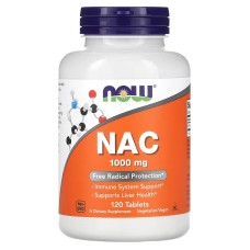 Now Foods NAC 1000 mg 120 таблеток, N-ацетилцистеїн (NAC)