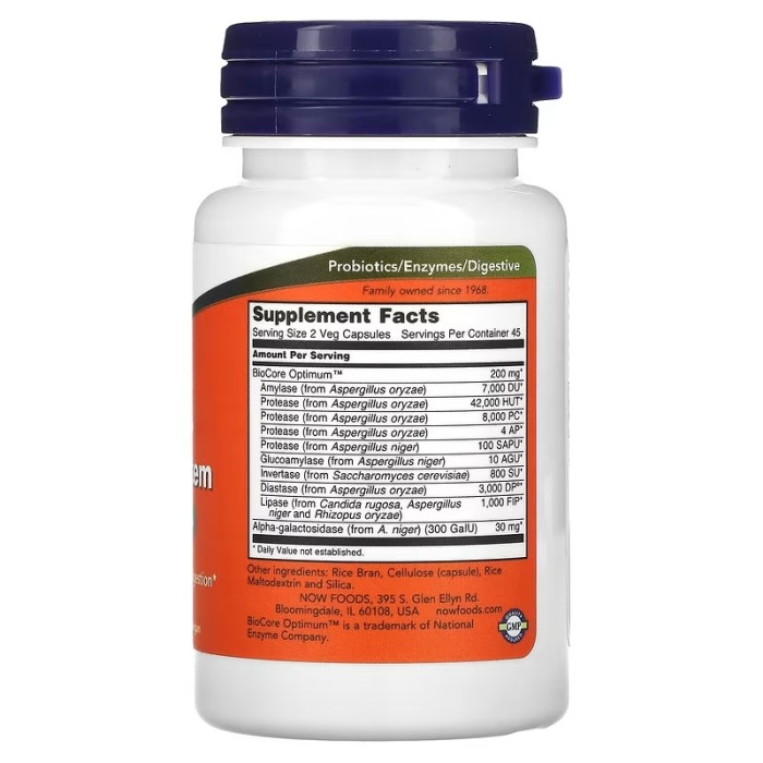 Now Foods Optimal Digestive System 90 капсул, травні ферменти