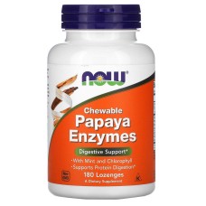 Now Foods Papaya Enzymes 180 lozenges