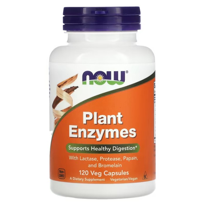 Now Foods Plant Enzymes 120 капсул, комплекс ферментів