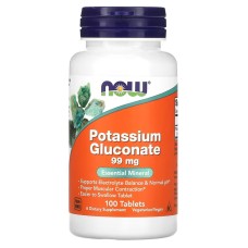 Now Foods Potassium Gluconate 99 mg 100 tabs