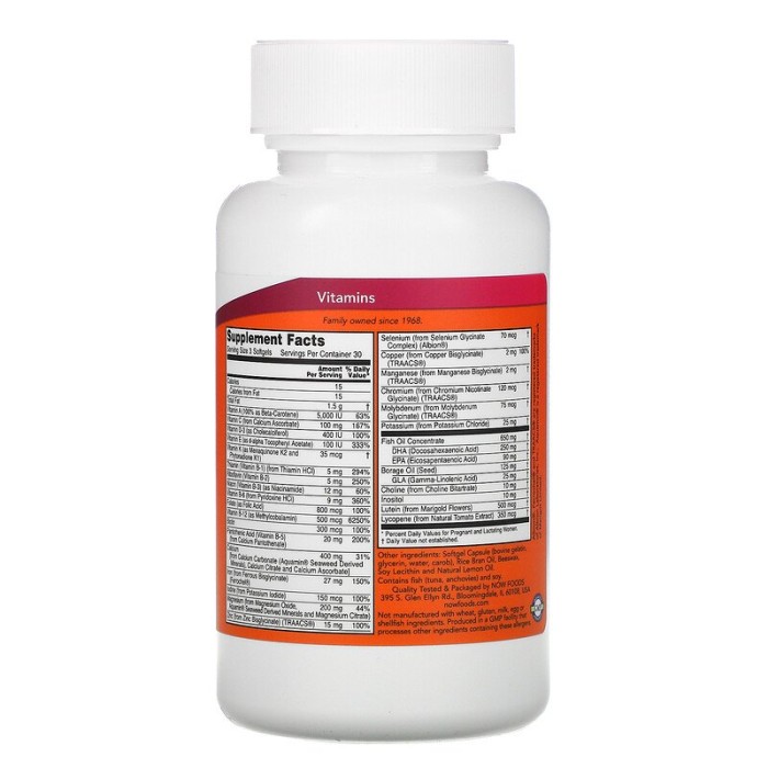 Now Foods Prenatal Gels + DHA 90 капсул, пренатальні полівітаміни з додаванням риб'ячого жиру