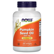 Now Foods Pumpkin Seed Oil 1000 mg 100 softgels