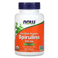 Now Foods Spirulina 500 mg 200 tabs