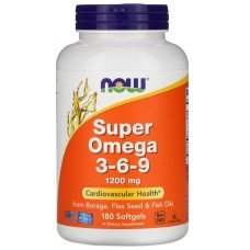 Now Foods Super Omega 3-6-9 1200 mg 180 softgels