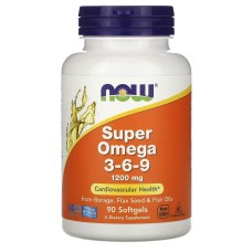 Now Foods Super Omega 3-6-9 1200 mg 90 softgels