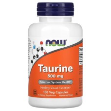 Now Foods Taurine 500 mg 100 caps